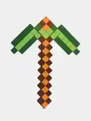 Зеленый игрушечное оружие кирка пиксельный МАЙНКРАФТ