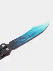 Аметистовый нож деревянный бабочка Драгон гласс (Dragon glass)