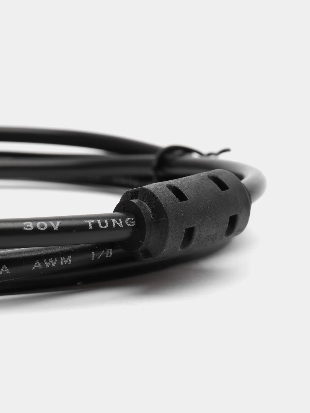 Угольный кабель USB 2.0 A (AM) - USB B (BM) для подключения принтера с ферритовыми кольцами, 1,45 м