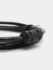 Угольный кабель USB 2.0 A (AM) - USB B (BM) для подключения принтера с ферритовыми кольцами, 1,45 м