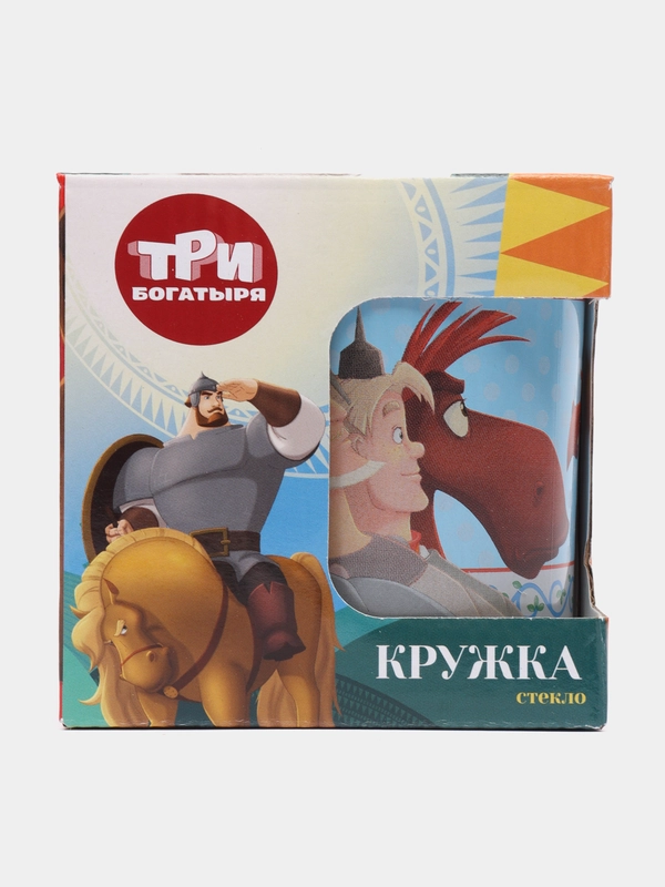 Кружка "Три Богатыря"  (в подарочной упаковке), 230 мл, стекло