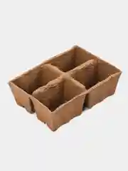 Комплект для рассады 16 ячеек (4 кассета х 4 яч. 8х5х5,5см,32 торф.табл. d42мм)10 упаковок