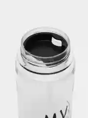 Черный спортивная бутылка для воды и коктейлей My Bottle с крышкой, в чехле