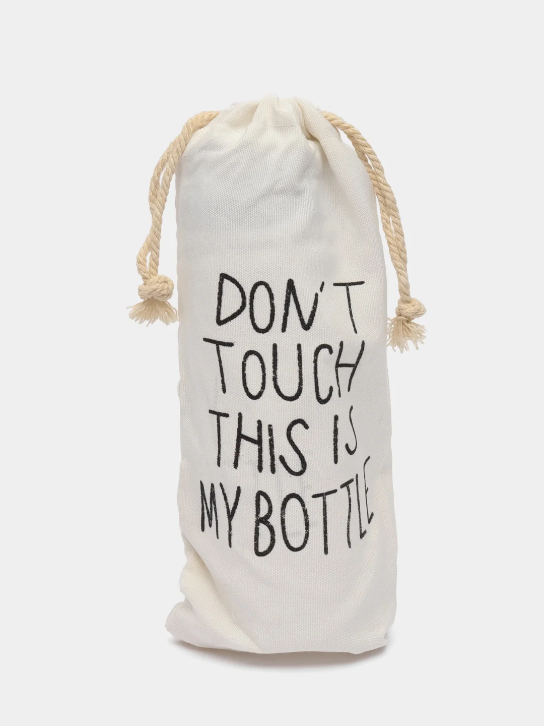 Черный спортивная бутылка для воды и коктейлей My Bottle с крышкой, в чехле