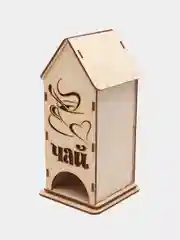 Карамельный чайный домик деревянный из фанеры