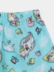 Пижама с шортами для девочки Лето