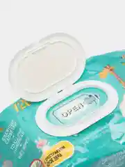 Салфетки влажные ТМ Lili  для детей с экстрактом алоэ вера с пластиковым клапаном 120шт
