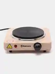 Плитка электрическая Sakura ПЭ-01С бежевый 1000Вт 154мм 1конф/диск