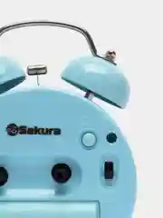 Будильник кварц Sakura SA-8517BL дискретный ход, подсветка