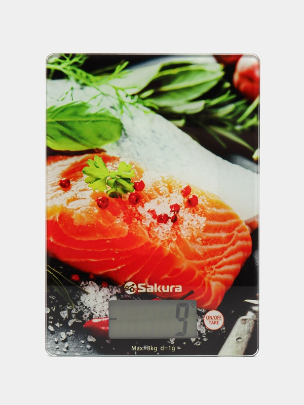 Весы кухонные Sakura SA-6075F электронные, рыба, до 8кг