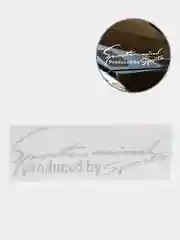 Белый наклейки на авто с надписями