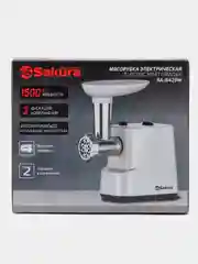 Мясорубка Sakura SA-6429W 1500Вт реверс +компл нас