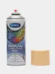 Бежевый эмаль аэрозоль, универсальная, алкидная, VIXEN, RAL 1001, бежевая, 520 мл