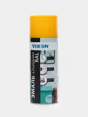 Желтый эмаль аэрозоль, универсальная, алкидная, VIXEN, RAL 1018, желтая, 520 мл