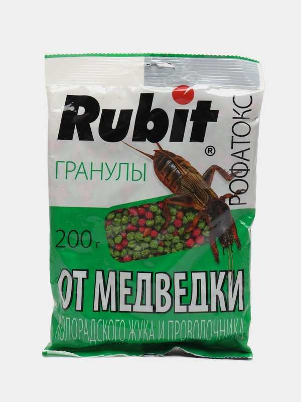 Гранулы Rubit рофатокс от медведки,колорадского жука и проволочника 200 г