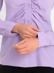 Голубой рубашка, блузка женская, повседневная