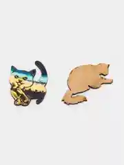 Деревянный пазл "Кот"