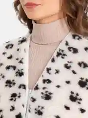 Белый женский жилет Tap Moda жаккард, из овечьей шерсти