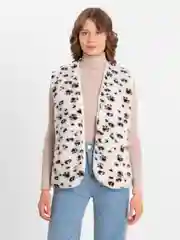 Белый женский жилет Tap Moda жаккард, из овечьей шерсти