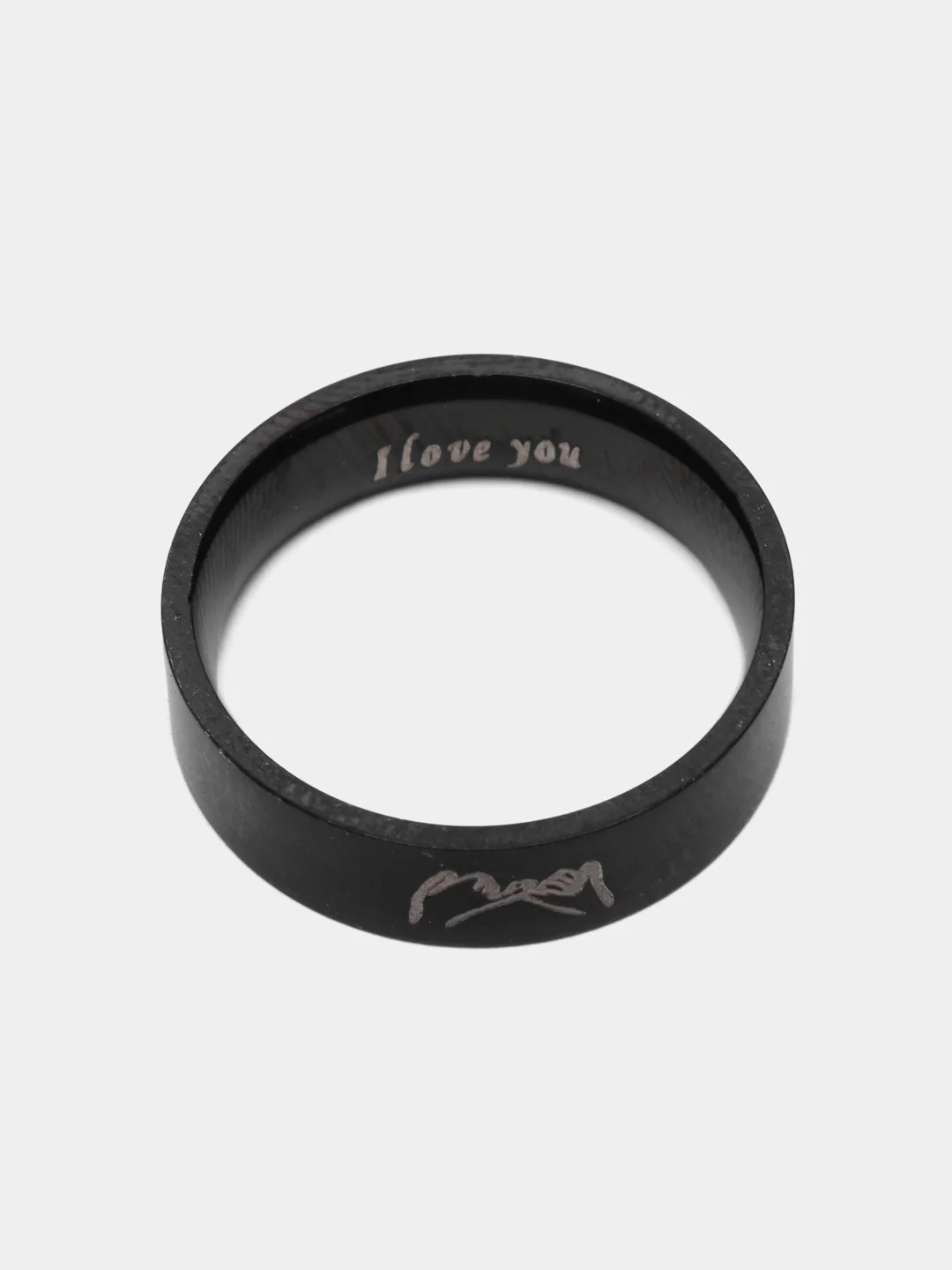 Серебряный кольцо на Новый Год "I love you", "Я люблю тебя"