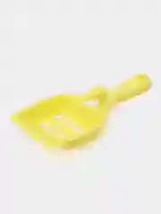 Желтый совок-лопатка для кошачьего лотка-туалета