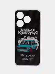 Хаки чехол Tecno Spark 10 / 10C, Спарк 10С с рисунком / принтом