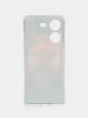 Разноцветный силиконовый чехол на Tecno Pova 5 (Текно Пова 5), прозрачный, с рисунком, защита камеры