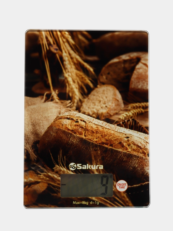 Весы кухонные Sakura SA-6075BR электронные, хлеб, до 8кг,