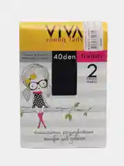 Синий детские гольфы VIVA Trendy 40 den, 2 пары в уп