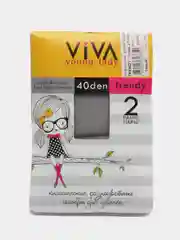 Серый детские гольфы VIVA Trendy 40 den, 2 пары в уп