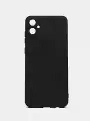 Угольный чехол Samsung Galaxy A05 / Самсунг Галакси А05, черный, силиконовый