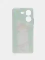 Шоколадный силиконовый чехол на Tecno Pova 5 (Текно Пова 5), прозрачный, с рисунком, защита камеры