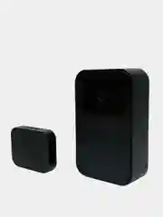 Черный беспроводной умный дверной WIFI звонок, с видеокамерой и функцией ночное видение