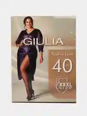 Карамельный колготки женские Giulia POSITIVE LOOK 40 COMFORT больших размеров
