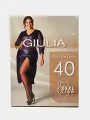 Карамельный колготки женские Giulia POSITIVE LOOK 40 COMFORT больших размеров