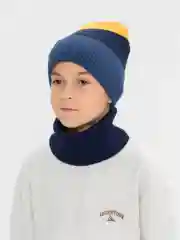 Демисезонная шапка и снуд.  Комплект шапка и снуд для  мальчика 3-6 лет