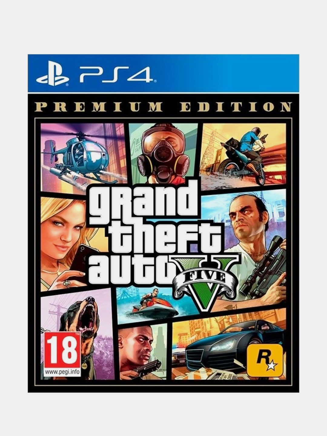 Игра GTA 5 Grand Theft Auto 5: Premium Edition PS4, диск на PS4, диск на  PS5 купить по цене 2949 ₽ в интернет-магазине KazanExpress