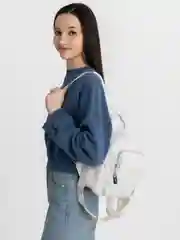 Белый сумка рюкзак женский