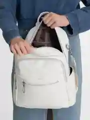 Белый сумка рюкзак женский