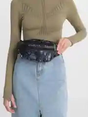 Черный сумка поясная для бега