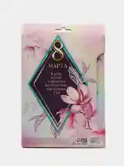 Фиолетовый набор подарочный/ праздничный/ женский: ежедневник/планнинг, ручка/мыльные розы