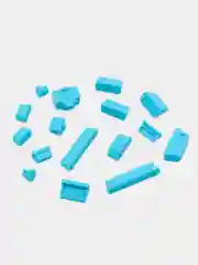 Синий заглушки для ноутбука пылезащитные/ набор из 16 штук для USB-разъемов