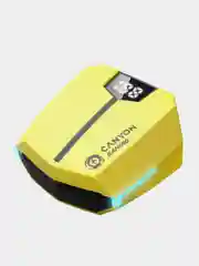 Желтый беспроводные игровые наушники Canyon GTWS-2, сенсорное управление, Bluetooth 5.3