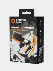 Желтый беспроводные игровые наушники Canyon GTWS-2, сенсорное управление, Bluetooth 5.3