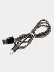 Черный кабель USB TYPE C для зарядки