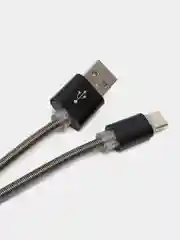 Черный кабель USB TYPE C для зарядки