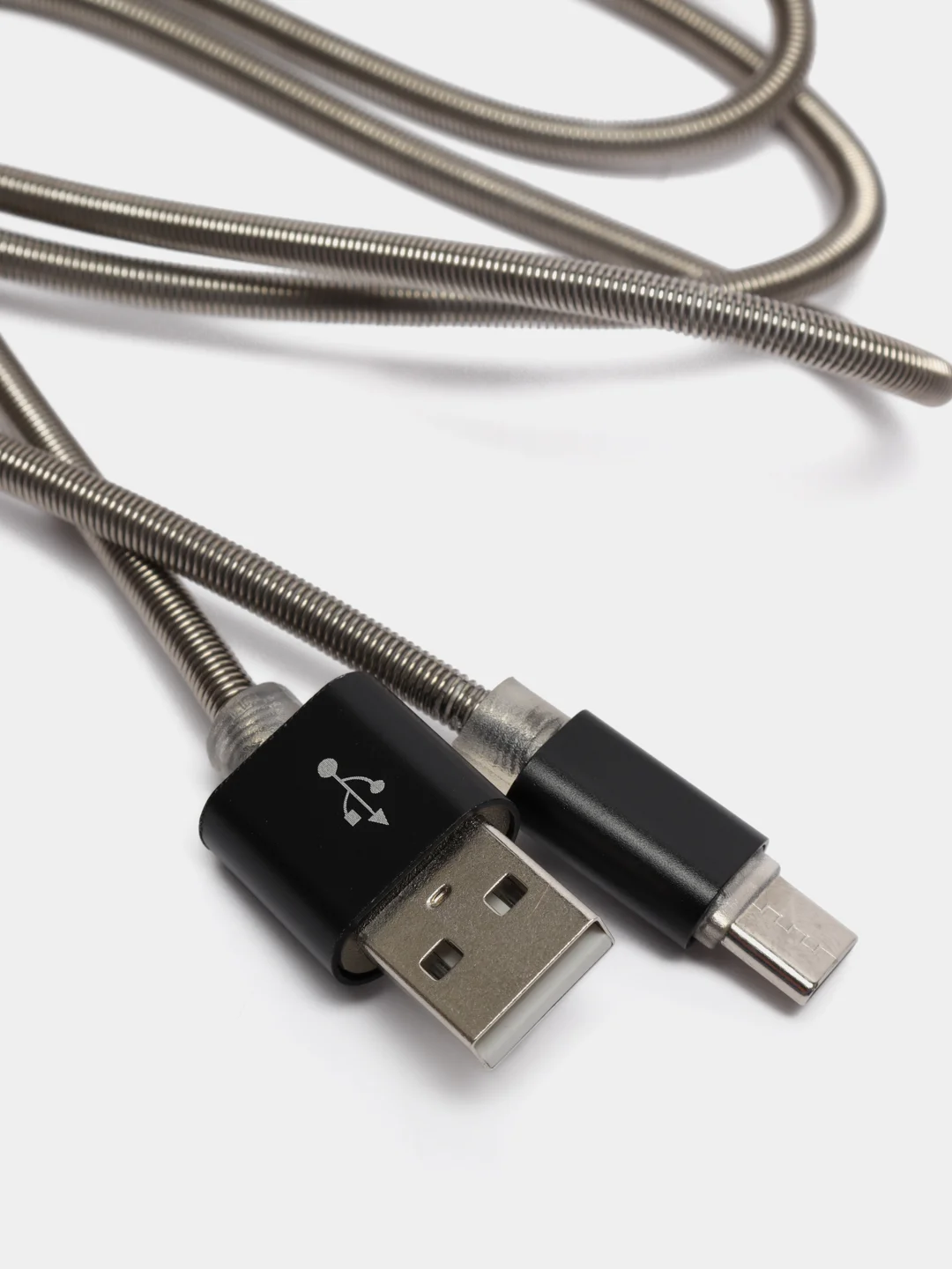 Черный кабель USB TYPE C для зарядки