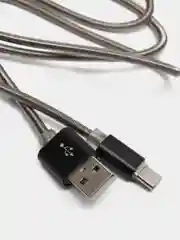 Черный кабель USB TYPE C для зарядки