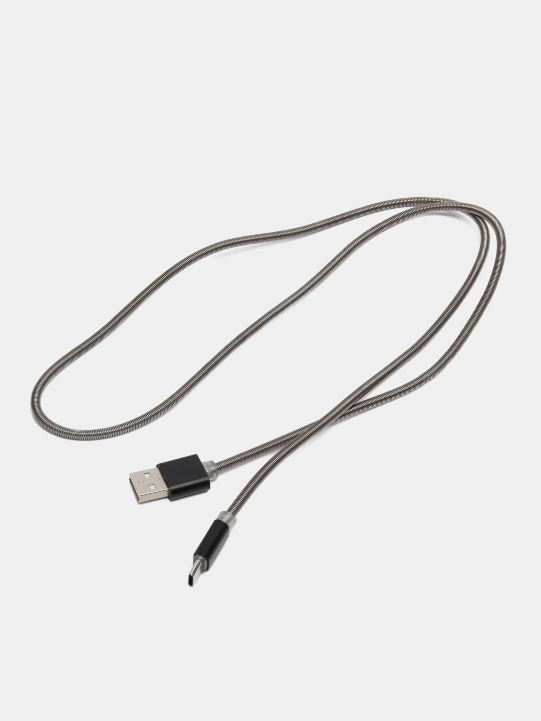 Черный кабель USB TYPE C для зарядки