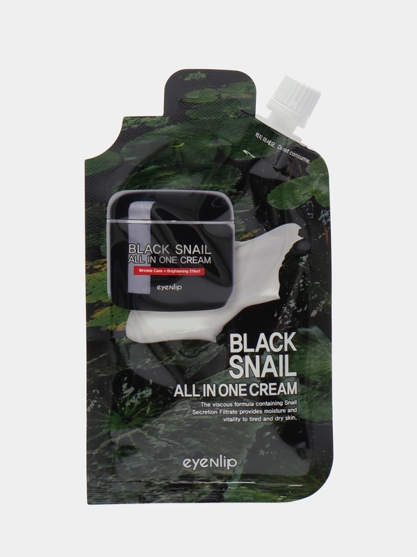 Крем для лица с экстрактом черной улитки Eyenlip Black Snail All In One Cream 25 гр